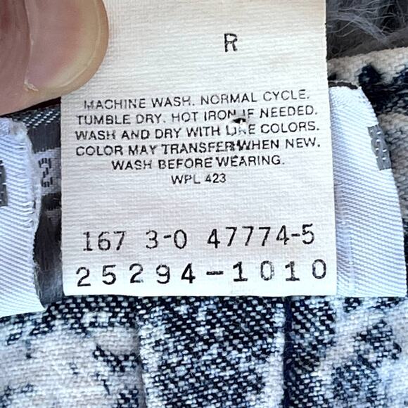 VTG 80s Levi's Sportswear Acid Wash Pleated Hi Rise Tapered Denim Jeans Plus 16 - Picture 16 of 16